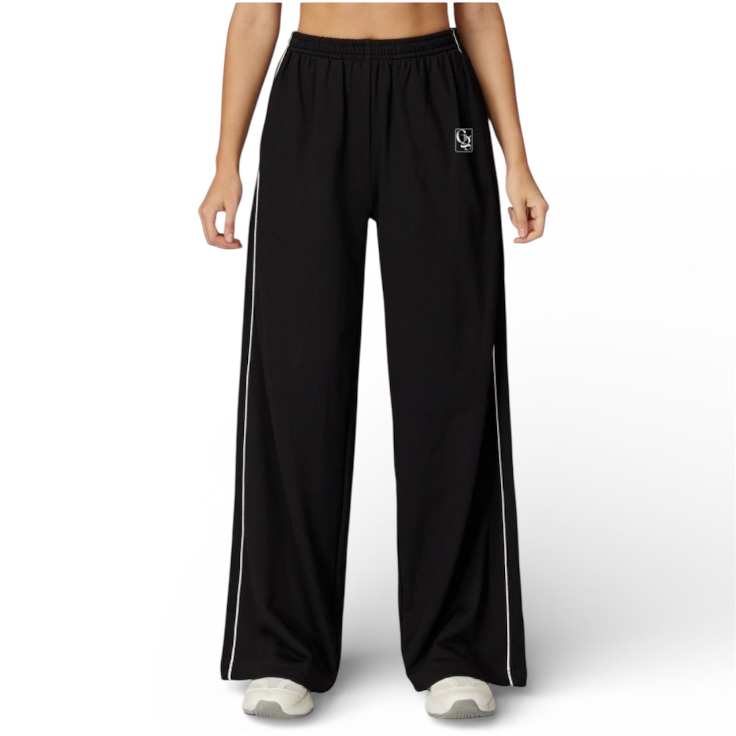 Elevate unisex wide leg pants Midnight Black