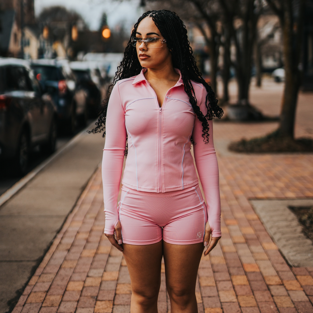 Soft Pink Gg short set