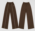 Striped wide-leg jogger